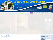 Tablet Screenshot of hoteldelacotefleurie.com